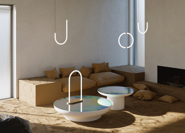 UNSEEN - LED brass and plycarbonate pendant lamp by Petite Friture - view 3